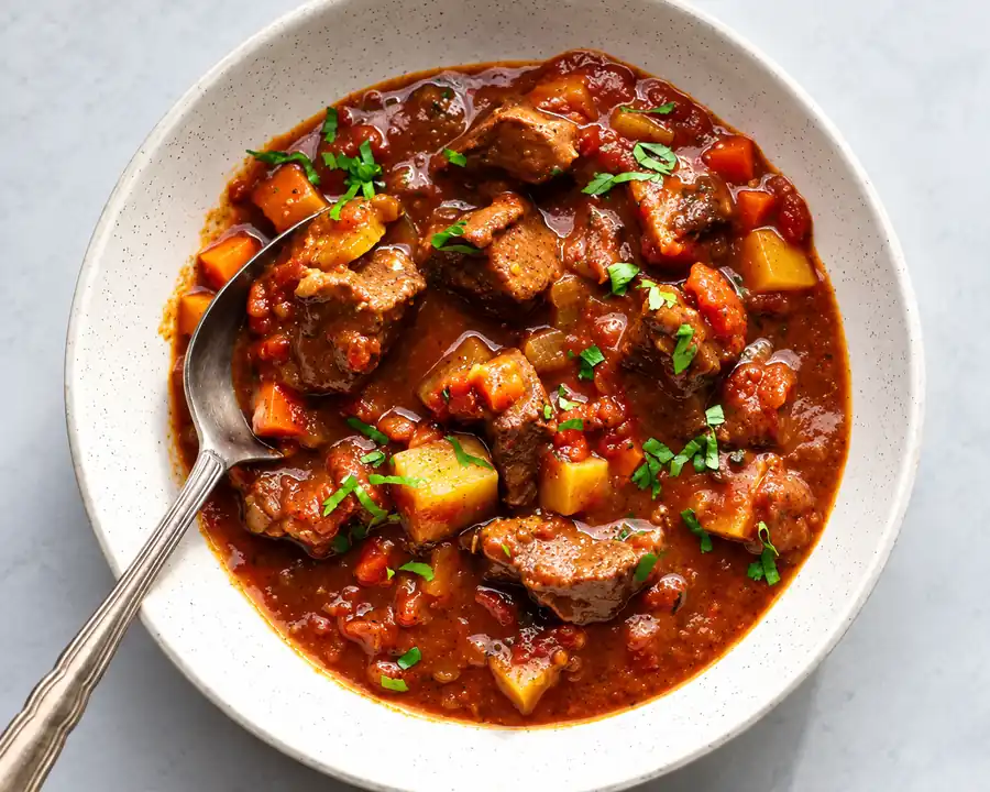 Beef Red Wine and Vegetable Stew
