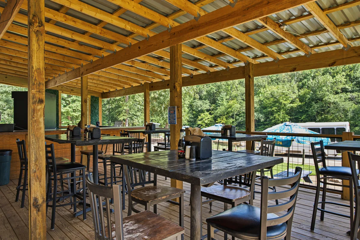 The bar and prep station