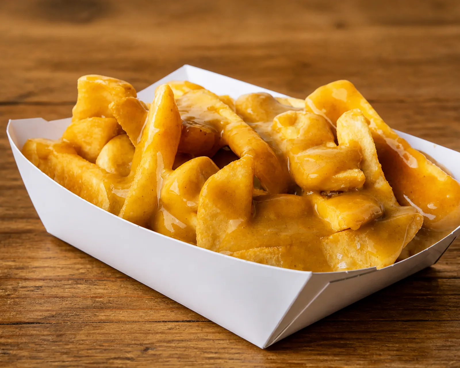 Chips with curry sauce